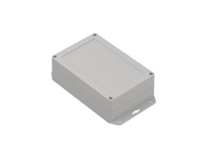 ZP180.120.60UJH TM ABS - Obudowa hermetyczna ZP180.120.60 jasna z uszami z uszczelką i tulejkami mosiężnymi ABS