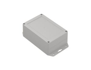 ZP150.100.60UJ TM ABS - Obudowa plastikowa ZP150.100.60 jasna z uszami z tulejkami mosiężnymi ABS