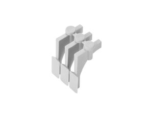 ZDPLUG 5,08 ABS V0 - Zaślepka do maskownic 5,08 ABS V0 (20 szt. komplet)