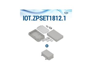 IOT.ZPSET1812.2 PC - Zestaw iot.zpset1812 do montażu płytek sbc z obudową jasnoszarą i przeźroczystym wieczkiem PC
