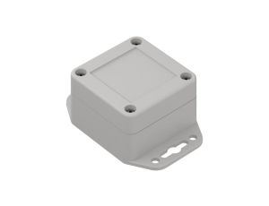 ZP60.60.40SUJp-IP67 TM ABS-PC - Obudowa hermetyczna ZP60.60.40 jasny dół z uszami - bezbarwna góra z uszczelką zalewaną i tulejk
