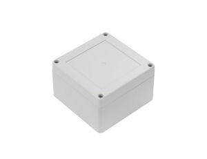 ZP105.105.60JpH TM ABS-PC - Obudowa hermetyczna ZP105.105.60 jasny dół - bezbarwna góra z uszczelką i tulejkami mosiężnymi ABS-P