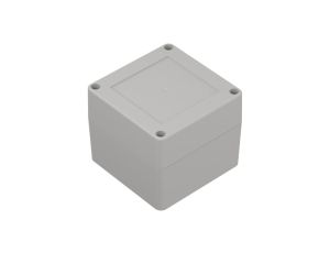 ZP90.90.75J TM PC - Obudowa plastikowa ZP90.90.75 jasna z tulejkami mosiężnymi PC