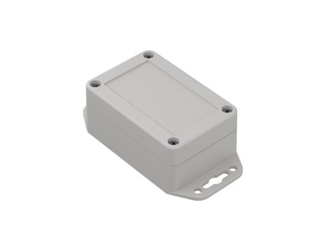 ZP90.60.40UJ TM ABS - Obudowa plastikowa ZP90.60.40 jasna z uszami i z tulejkami mosiężnymi ABS