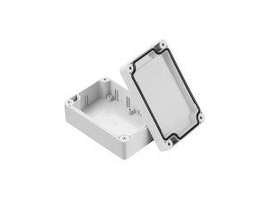 Z128SJ-IP67 TM PC - Obudowa hermetyczna Z128 jasna z uszczelką zalewaną i tulejkami mosiężnymi PC