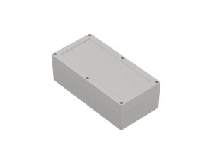 ZP240.120.75SJ-IP67 TM PC - Obudowa hermetyczna ZP240.120.75 jasna z uszczelką zalewaną i tulejkami mosiężnymi PC