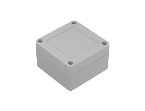 ZP75.75.45Jp TM ABS-PC - Obudowa plastikowa ZP75.75.45 jasny dół bezbarwna góra z tulejkami mosiężnymi ABS-PC