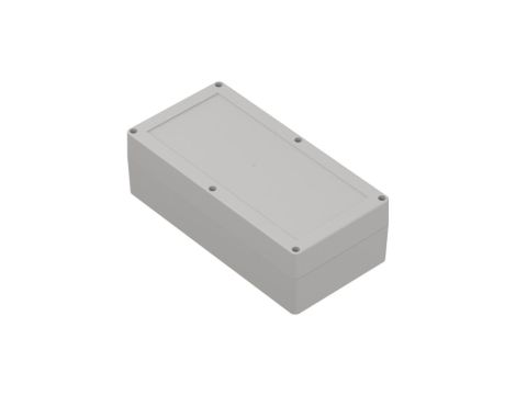 ZP240.120.75SJ-IP67 TM ABS - Obudowa hermetyczna ZP240.120.75 jasna z uszczelką zalewaną i tulejkami mosiężnymi ABS