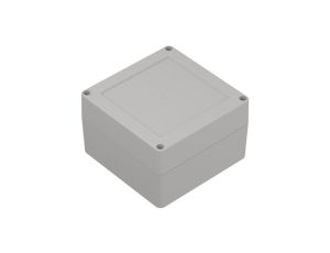 ZP120.120.75JH TM ABS - Obudowa hermetyczna ZP120.120.75 jasna z uszczelką i tulejkami mosiężnymi ABS