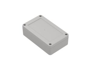 ZP125.75.37Jp TM PC - Obudowa plastikowa ZP125.75.37 jasny dół - bezbarwna góra z tulejkami mosiężnymi PC