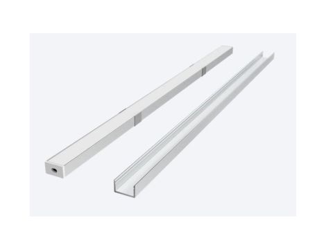 LED line PRIME Profil aluminiowy nawierzchniowy natynkowy srebrny 2m - zestaw 5 lat gwar.