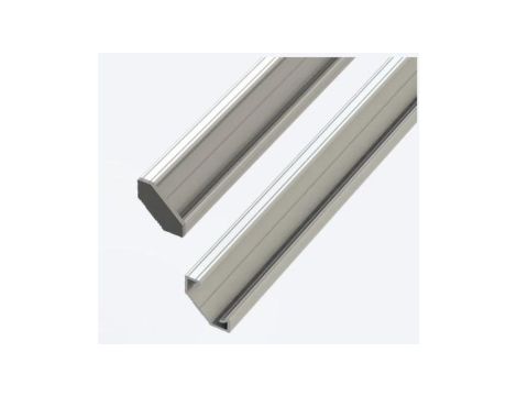 Profil aluminiowy narożny kątowy anodowany 2 metry + szybka mleczna zestaw LED line 5 lat gwar.