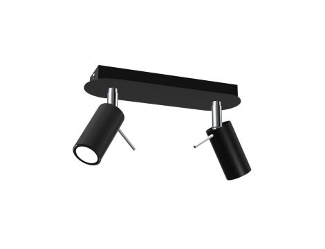 Lampa sufitowa PRESTON BLACK/CHROME 2x mini GU10 MLP7619 Milagro