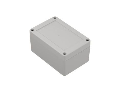 ZP120.80.60J TM ABS - Obudowa plastikowa ZP120.80.60 jasna z tulejkami mosiężnymi ABS