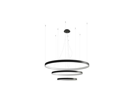 Żyrandol RIO 3 55/78/110 czarny LED 4000K