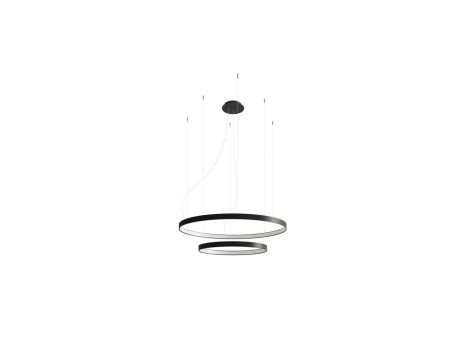 Żyrandol RIO 2 55/78 czarny LED 4000K