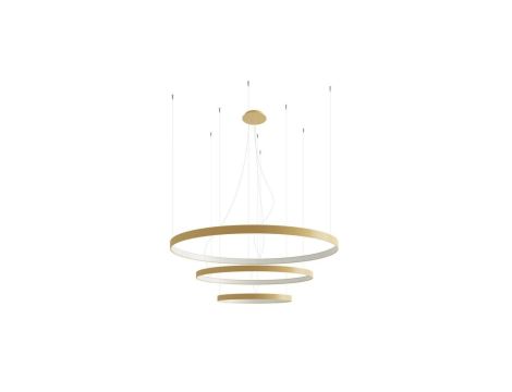 Żyrandol RIO 3 55/78/110 złoty LED 4000K