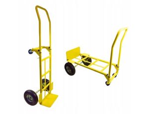 WÓZEK TRANSPORTOWY DWUKOŁOWY Z MOŻLIWOŚCIĄ PLATFORMY DO 250/100 KG, SKŁADANY