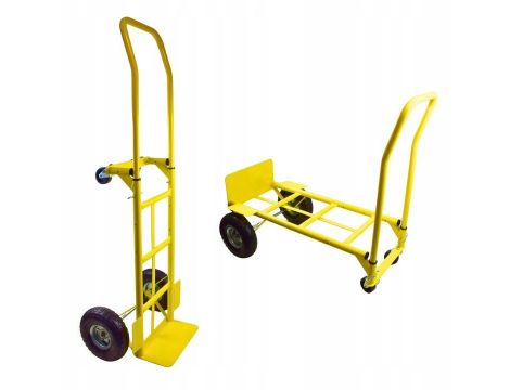 WÓZEK TRANSPORTOWY DWUKOŁOWY Z MOŻLIWOŚCIĄ PLATFORMY DO 250/100 KG, SKŁADANY