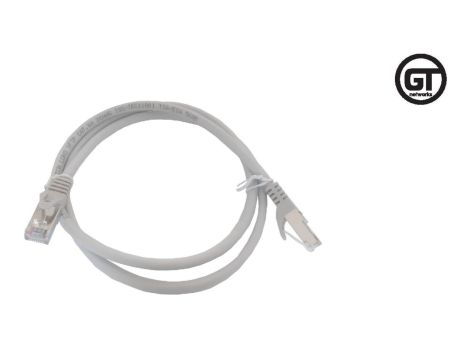 GT Networks Kabel krosowy (Patch cord) kat.6A S/FTP 0,5m LSZH szary