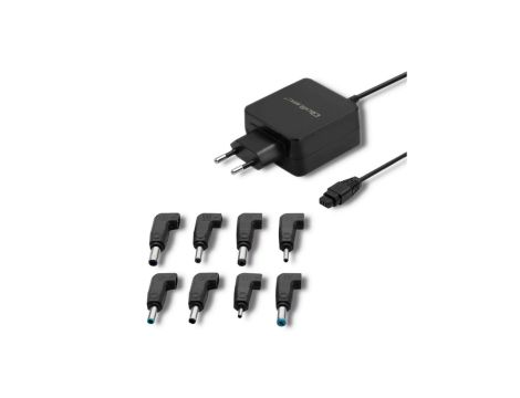 Qoltec Uniwersalny zasilacz sieciowy 45W 8 wtyczek