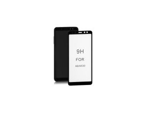 Szkło ochronne PREMIUM do Samung Galaxy A8 Czarne 52177