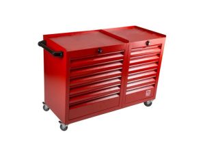Szafka na narzędzia, na kółkach, 12-szufladowa, 870 x 1085 x 450mm, materiał: Stal, RS PRO
