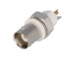 Gniazdo BNC żeńskie izolowane proste 50 Ohm lutowanie na panel 5227726-3