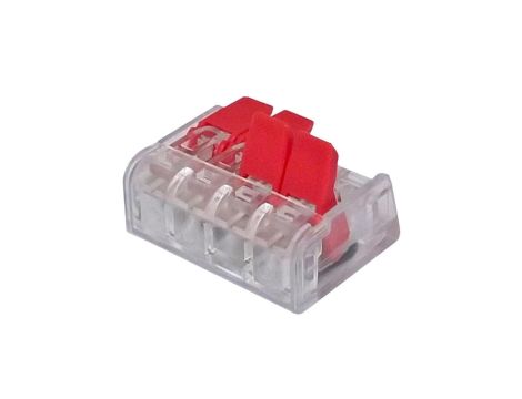 F-ELEKTRO Szybkozłączka uniwersalna 4x0,14-4mm transparentna F2.0277 1szt.