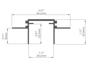Profil led TEKUS-ZM 1m Kluś