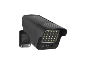 Solarna atrapa kamery, migająca dioda, czujnik ruchu, oświetlenie LED, naklejka gratis, SOL1803S