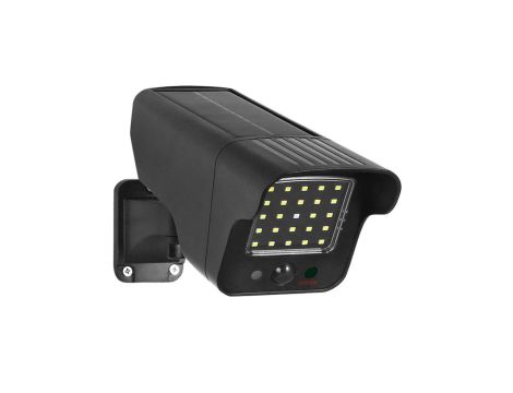 Solarna atrapa kamery, migająca dioda, czujnik ruchu, oświetlenie LED, naklejka gratis, SOL1803S