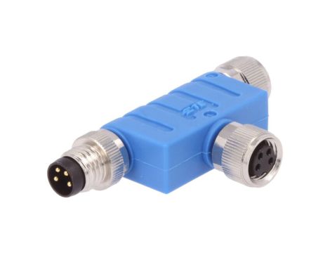 Złącze okrągłe M8 męskie i żeńskie x2 4pin T T4082102004-000