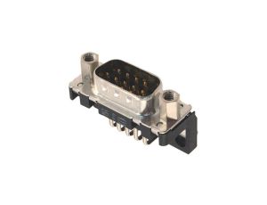 09651627813 D-Sub PIN: 9 gniazdo męskie kątowe 90 THT UNC 4-40