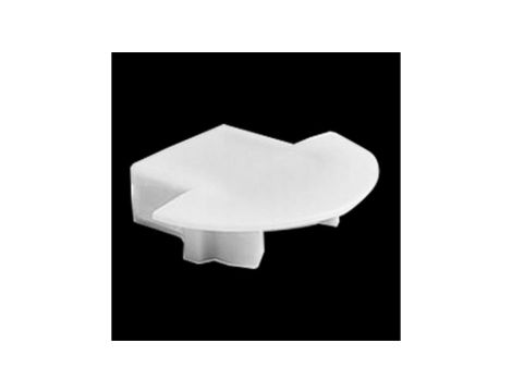 Zaślepka do profilu MICRO-K z otworem szara