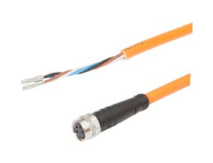 Kabel połączeniowy gniazdo proste M8 4 -PIN 4x0.25mm PUR 2m fi5mm 30V -40-90stC IP67 VK20R375