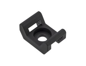 Podstawka montażowa przykręcana do opasek zaciskowych 25x16 czarny /20szt./