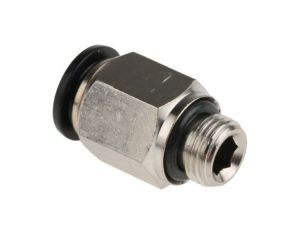 Adapter gwintowany prosty gwint – rura, 20 barów