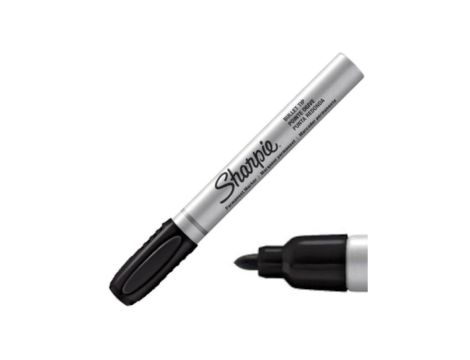 Marker permanentny do ciężkich warunków metalowy czarny 1.0mm Sharpie Metal Barrel Small