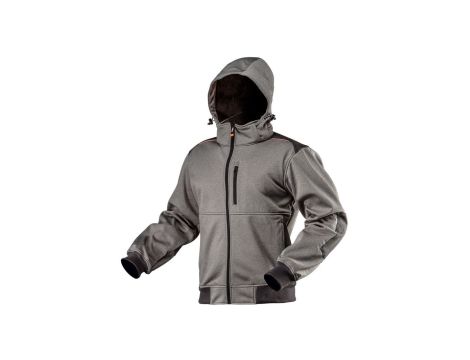 Kurtka robocza softshell z kapturem odpinanym, rozmiar XXL 81-551-XXL
