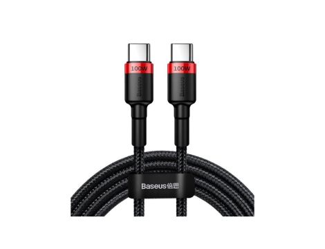 BASEUS Kabel USB 2.0 typ-C (wtyk / wtyk) Quick Charge 3.0 Power Delivery 2.0 (5A 100W) 2m