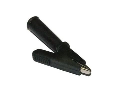 Złącze typu Krokodyl izolowane czarne 4mm Typ 20