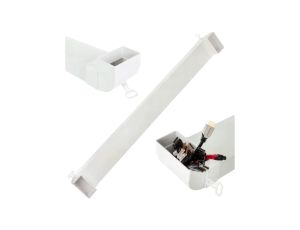 Przepust kanał kablowy podtynkowy do maskowania kabli telewizyjnych kanał płaski + 2x kątownik 55x110mm 1M