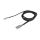 Kabel USB 2.0 A / micro-B (wtyk / wtyk) płaski czarny 1m