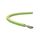 Kabel silikonowy SIF 180C 300/500V 2,5 ciepłoodporny LSOH żółto-zielony linka BSG /100m/