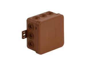 Puszka instalacyjna natynkowa 100x100x41mm hermetyczna IP54 brązowa ViPlast