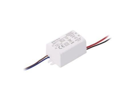 Zasilacz impulsowy LED 6W 12VDC 500mA 220240VAC IP67 OUT 1 LPA0612CV