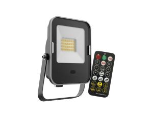 Naświetlacz LED 20W 1600lm 6500K IP65 Czarny z czujnikiem ruchu i zmierzchu + pilot KOBI MHNC