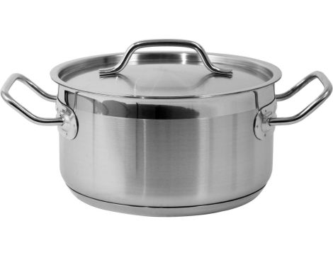 GARNEK NISKI Z POKRYWKĄ ZE STALI NIERDZEWNEJ 20X10,5 CM 3,3L