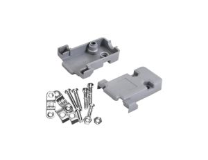 Obudowa złącza D-Sub 9-pin plastikowa szara skręcana na kabel